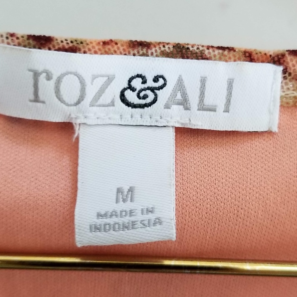 Flutter Top In Coral And Brown - image 2